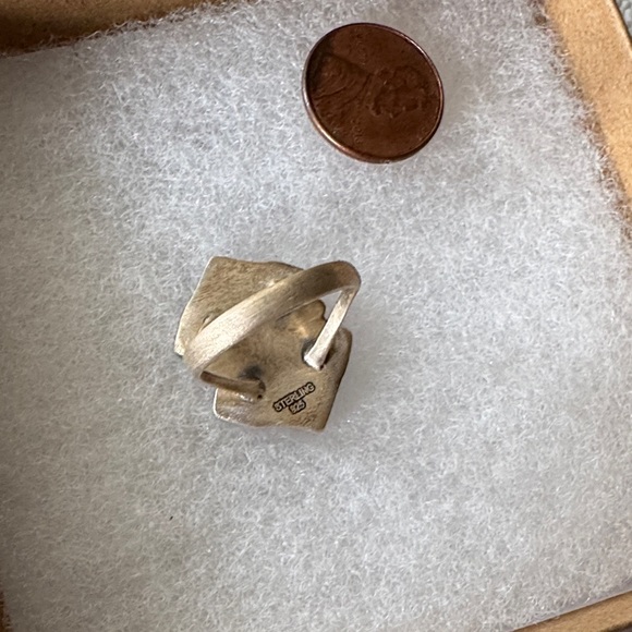 Pink Dahlia Cluster Ring 925 Sterling Silver - Picture 3 of 4